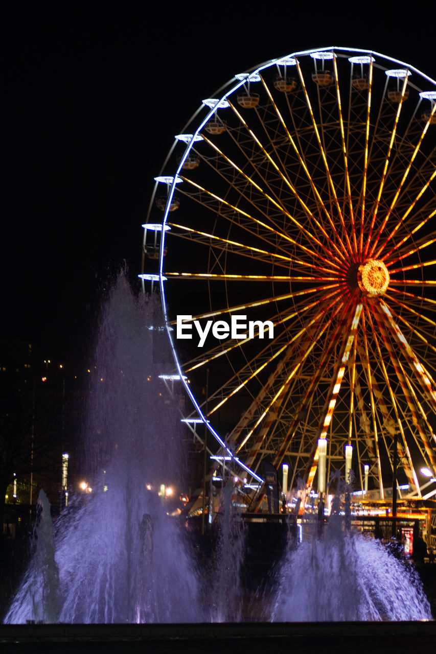 Ferris wheel at night