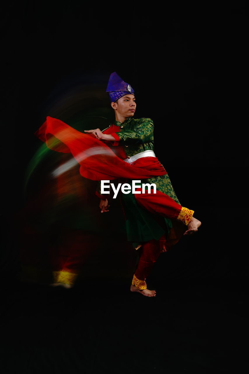 Traditional melayu dance from indonesia