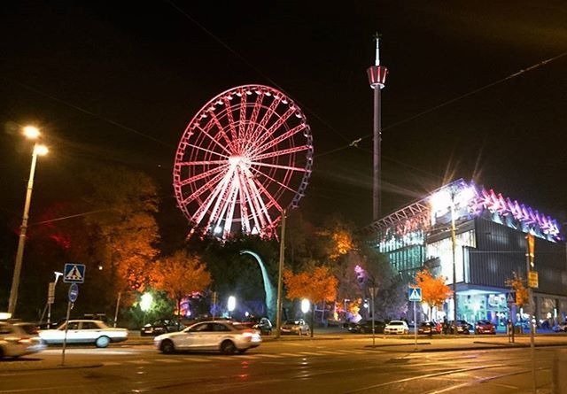 VIEW OF ILLUMINATED STREET LIGHT