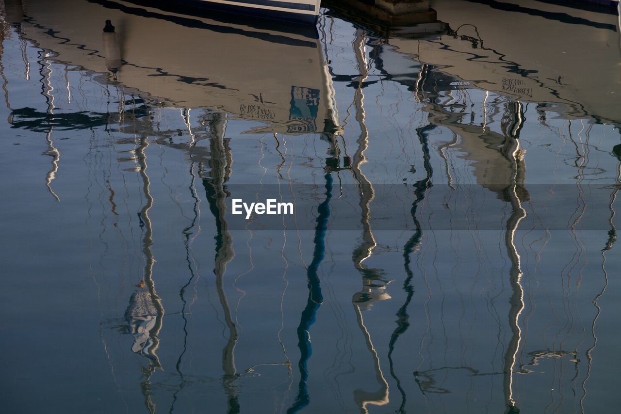 REFLECTION OF BUILT STRUCTURE IN WATER