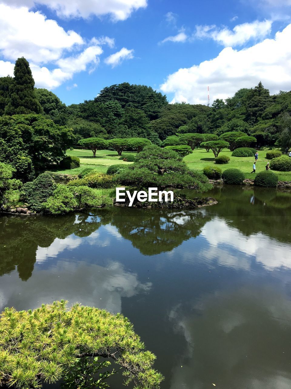 SCENIC VIEW OF LAKE WITH REFLECTION AGAINST SKY