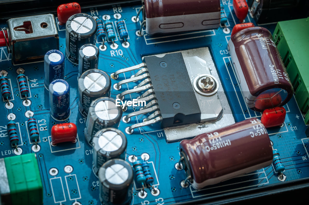 technology, electronic engineering, no people, electronics, close-up, high angle view, personal computer hardware, indoors, circuit board, equipment, still life, computer chip, microcontroller
