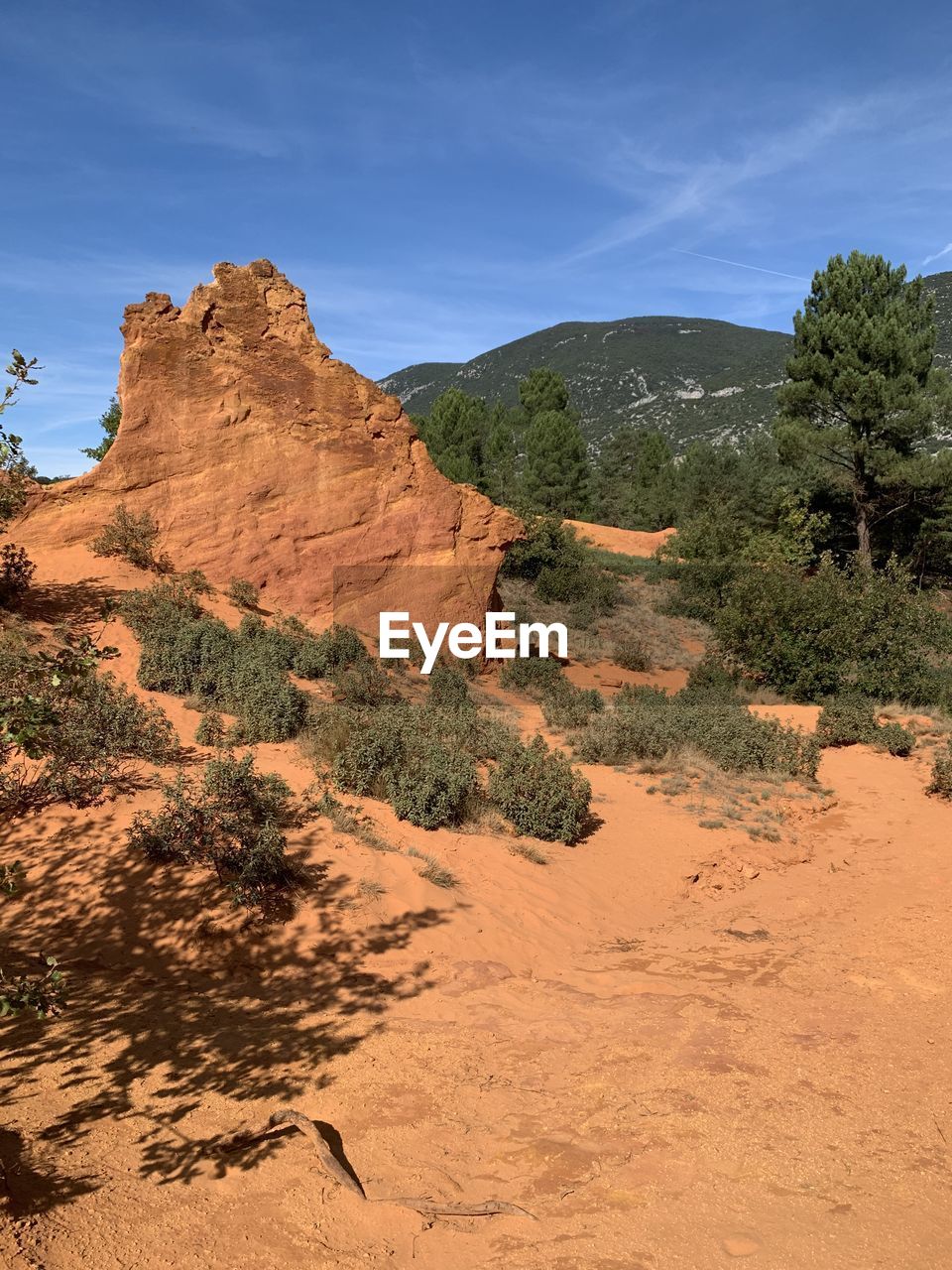 Scenic view of rocky mountains against sky