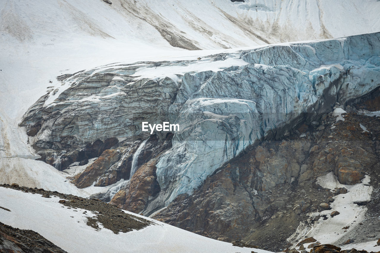 Scenic view of snow covered mountain