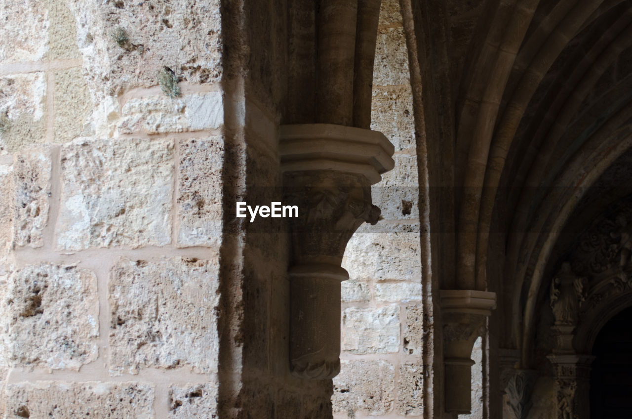 Archway of historical building