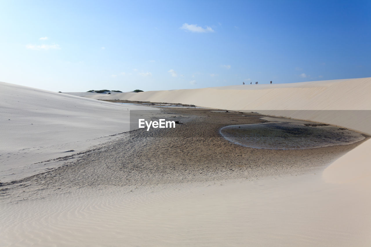 SCENIC VIEW OF SAND DUNES AGAINST SKY