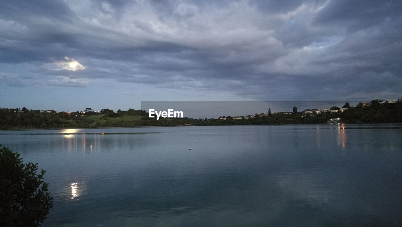 LAKE AGAINST SKY