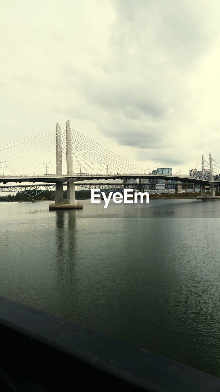 SUSPENSION BRIDGE OVER RIVER