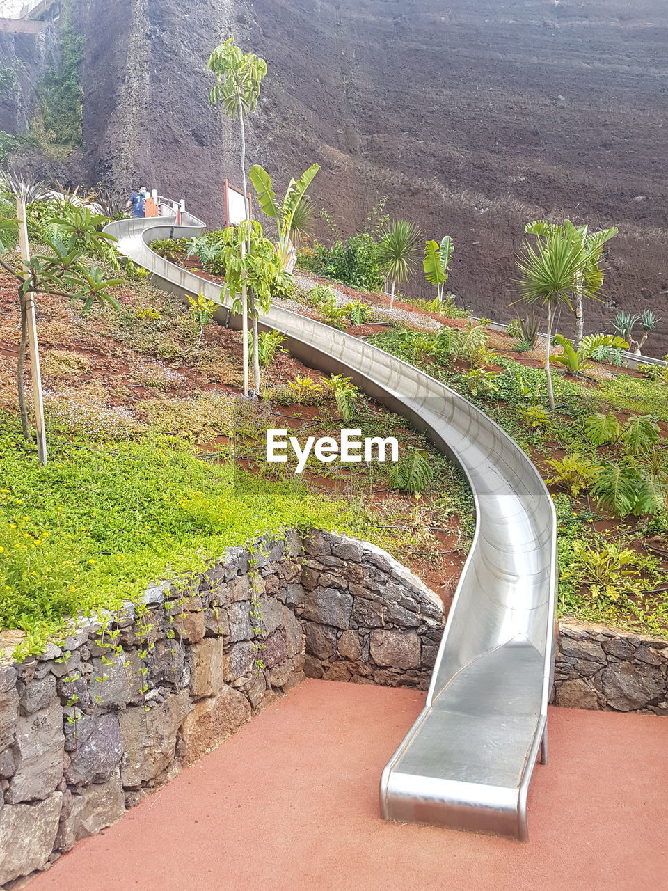 HIGH ANGLE VIEW OF FOOTPATH AMIDST TREES