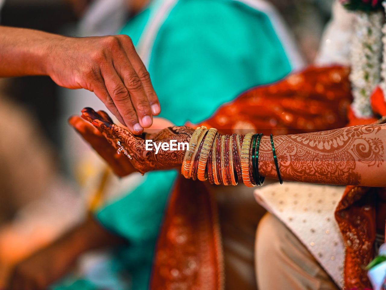 Classic candid photograph of indian wedding ceremony