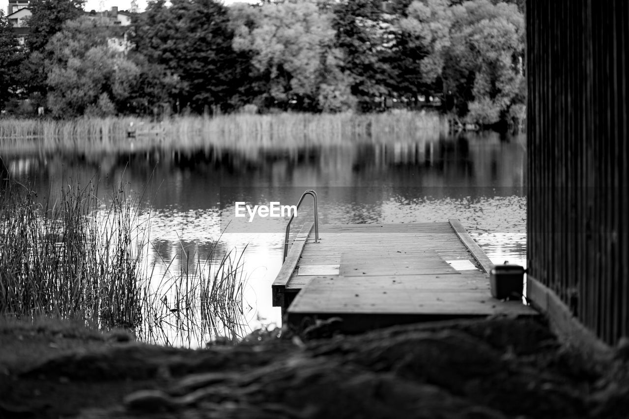 Pier on lake