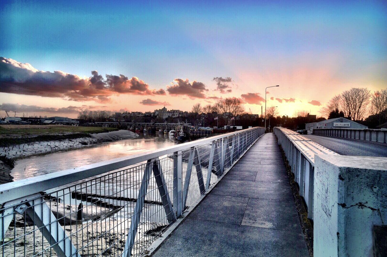 VIEW OF ROAD AT SUNSET