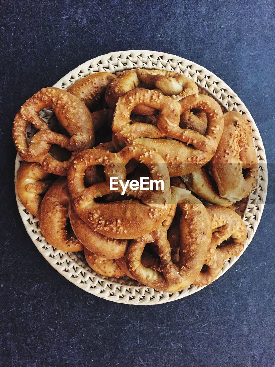 High angle view of sweet food