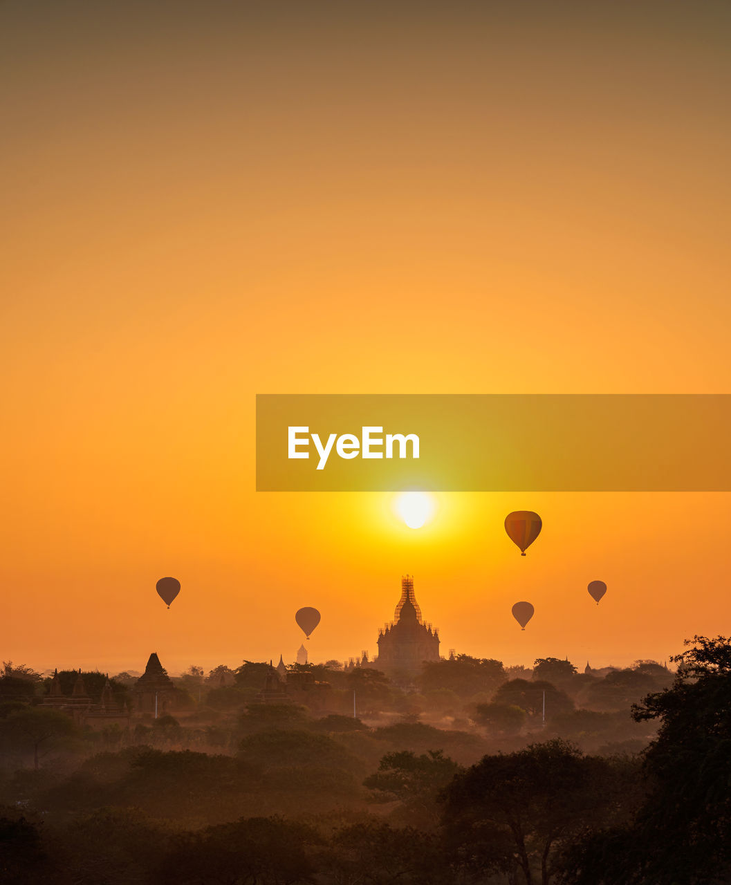 Myanmar. bagan is an ancient with many pagoda of historic buddhist temples and stupas.