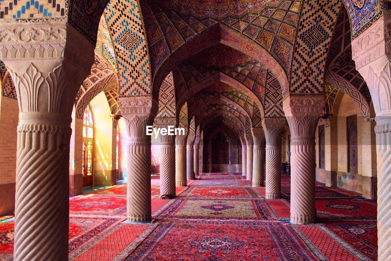 Interior of nasir ol molk mosque