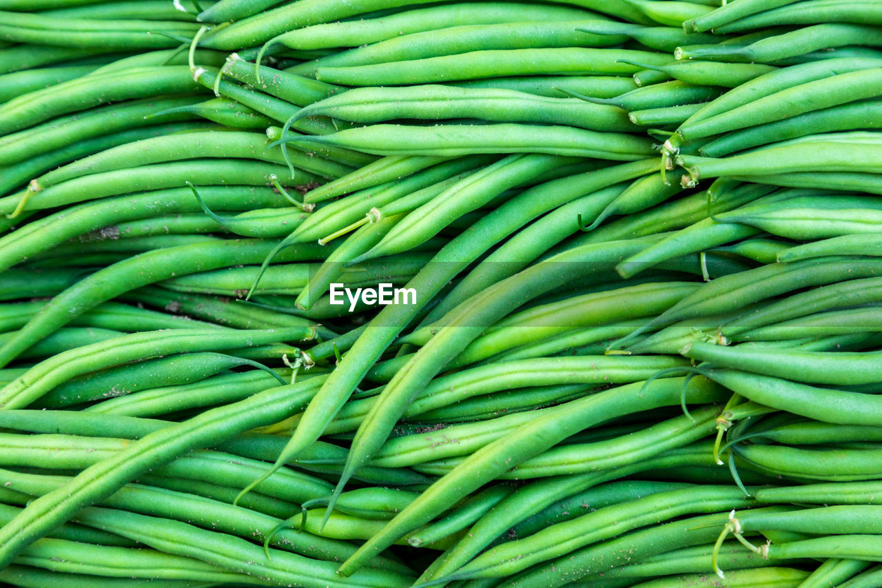 FULL FRAME SHOT OF GREEN VEGETABLES FOR SALE