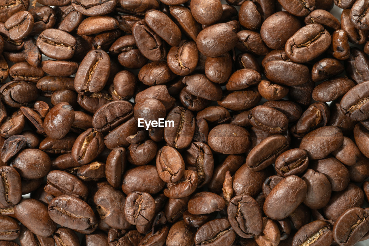 Full frame shot of coffee beans