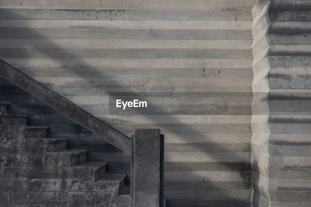 Concrete staircase in the streets of penedo, in alagoas state, brazil