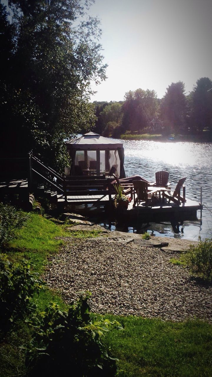 VIEW OF BOATS IN LAKE