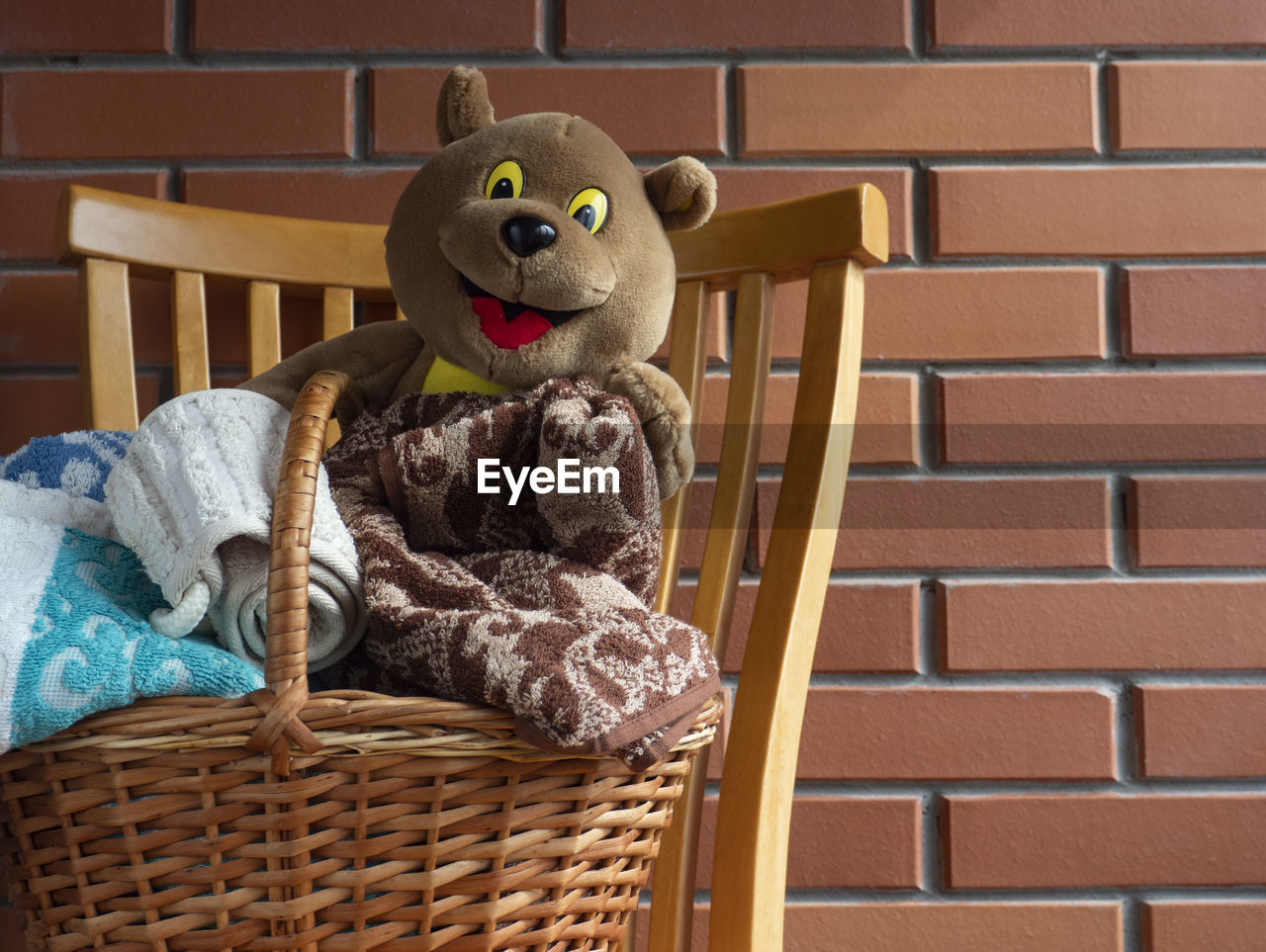 STUFFED TOY AGAINST WALL