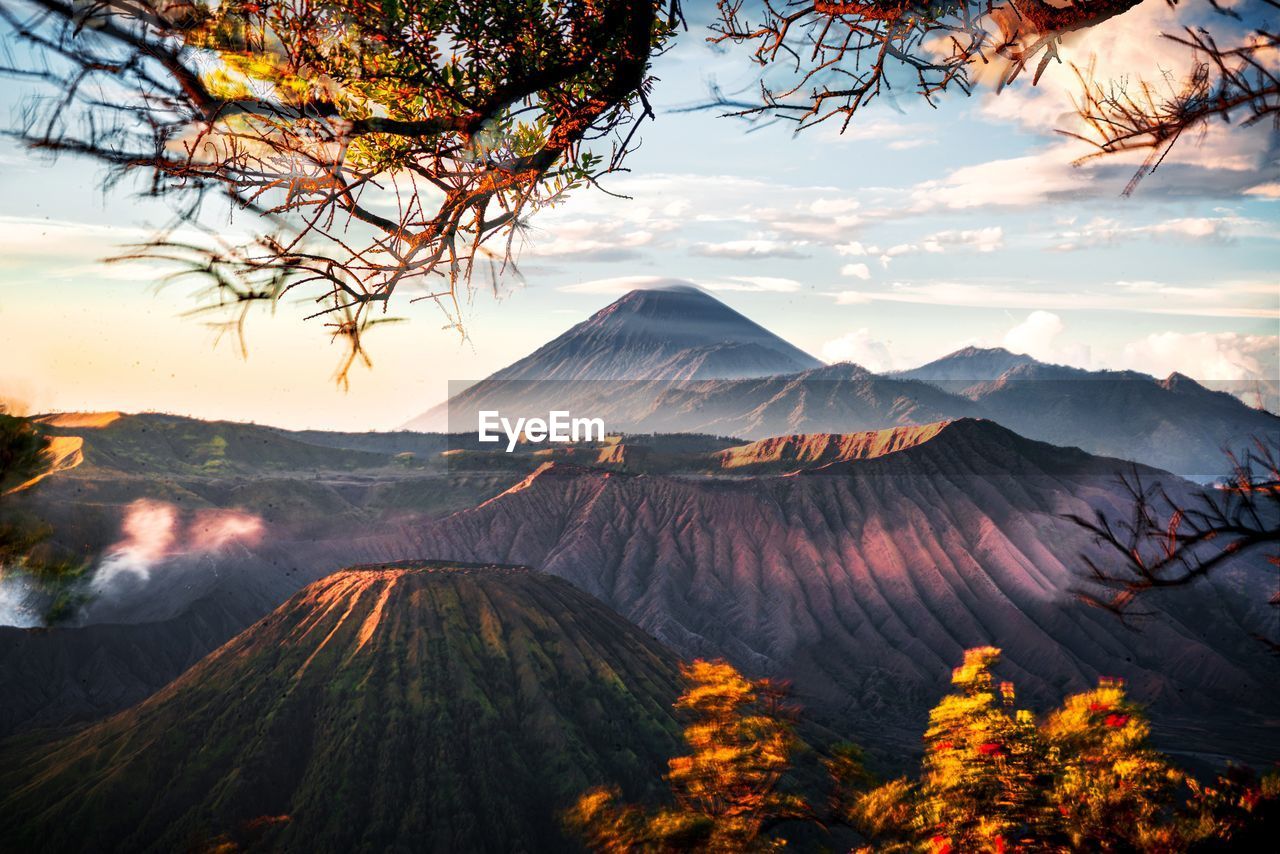 Bromo mountain in frame