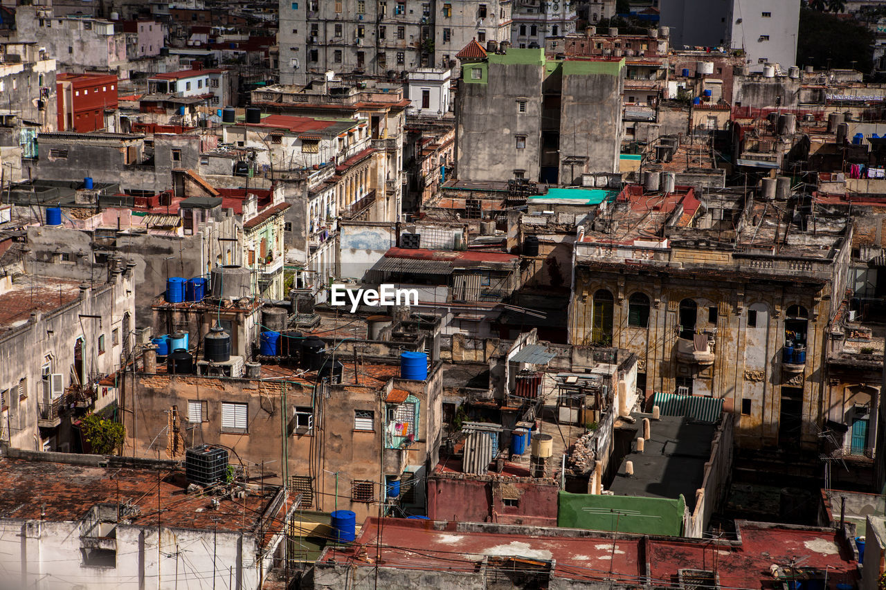 High angle view of cityscape