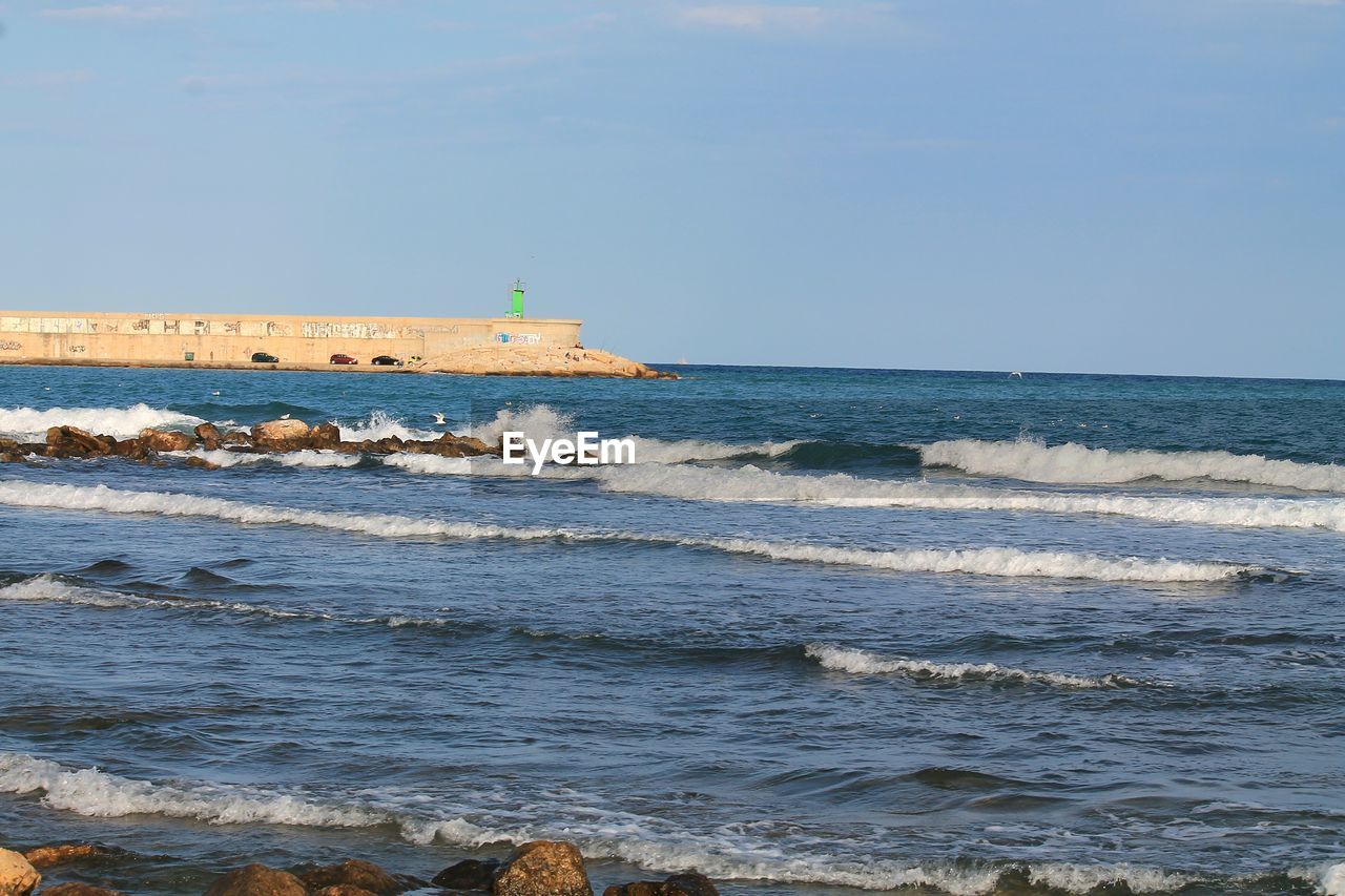 Scenic view of sea against sky