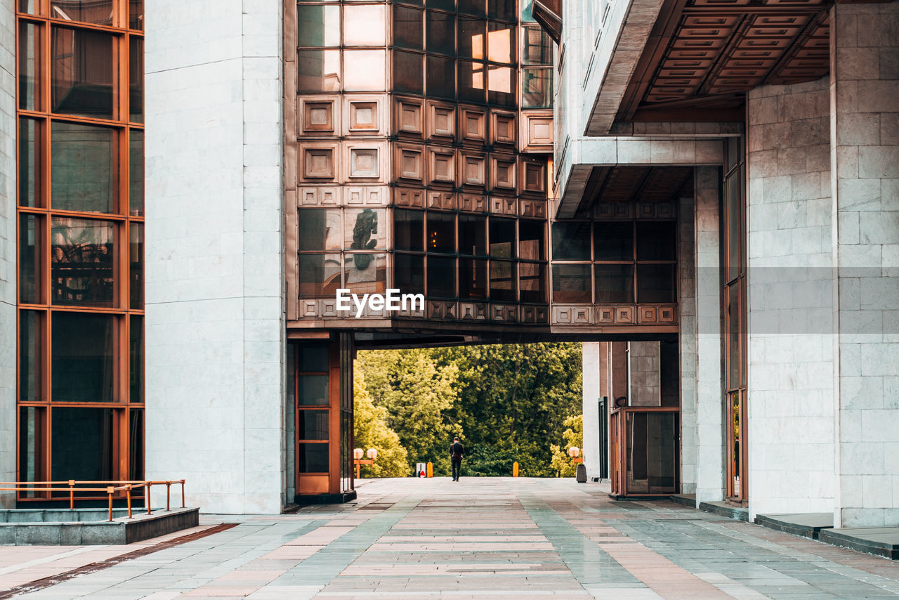 FOOTPATH AMIDST BUILDINGS