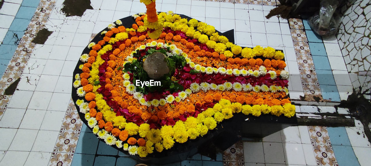 The body of devo ke dev mahadev decorated with various colors