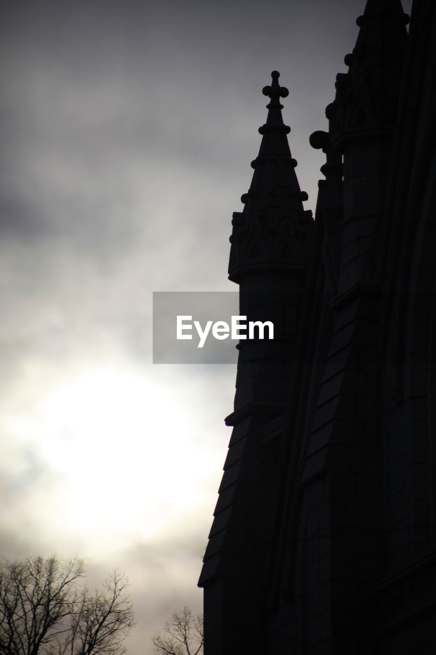 Silhouette of church