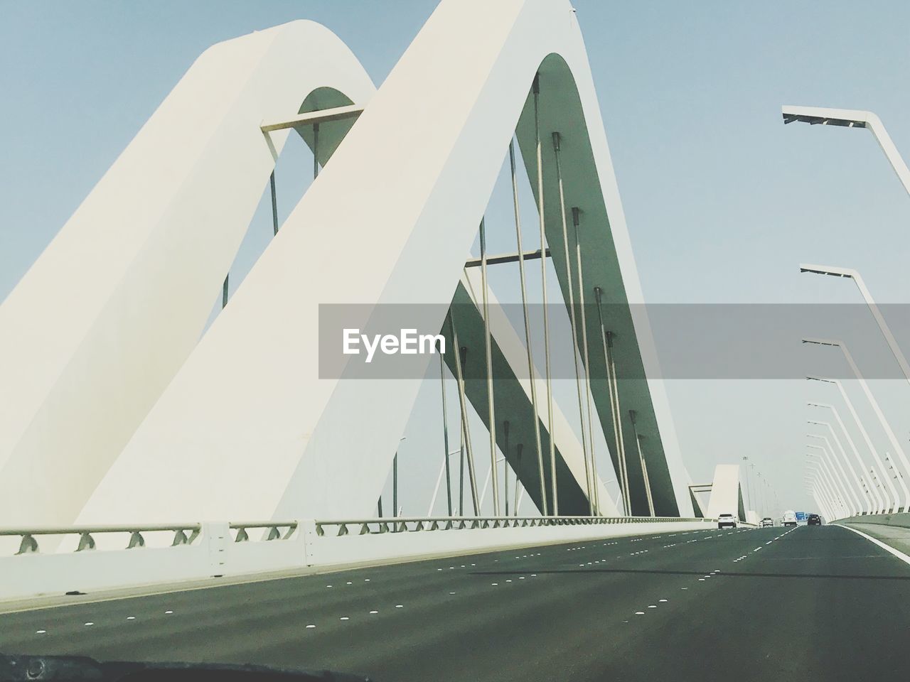 Low angle view of bridge against sky