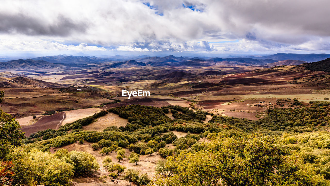 Aerial view of landscape against sky