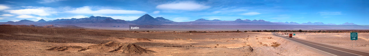 Panoramic view of landscape against sky