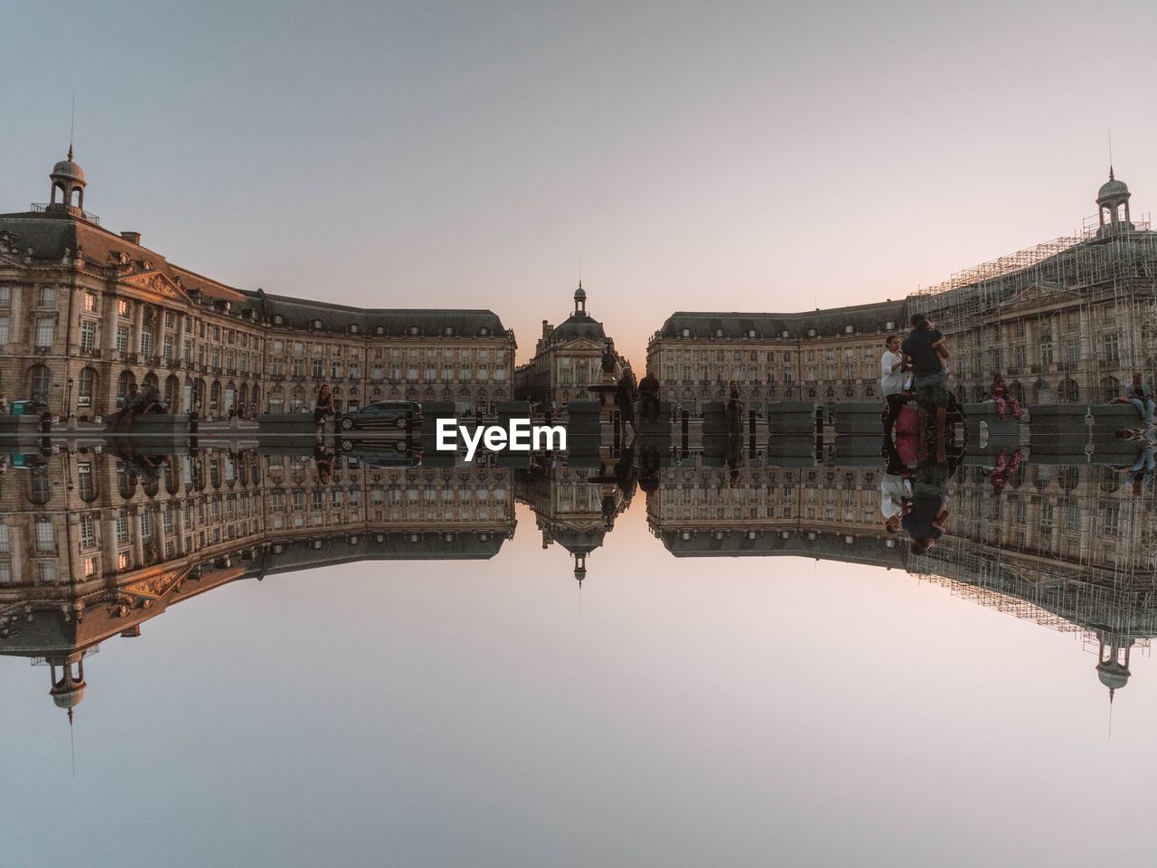 REFLECTION OF BUILDINGS ON WATER
