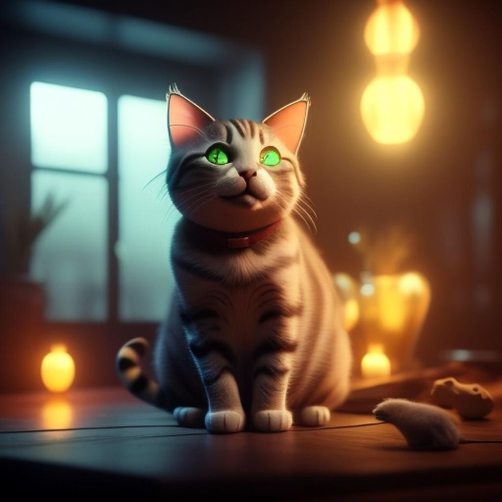 animal, animal themes, mammal, pet, cat, domestic animals, domestic cat, one animal, feline, whiskers, illuminated, table, indoors, no people, sitting, felidae, carnivore, focus on foreground, portrait, small to medium-sized cats