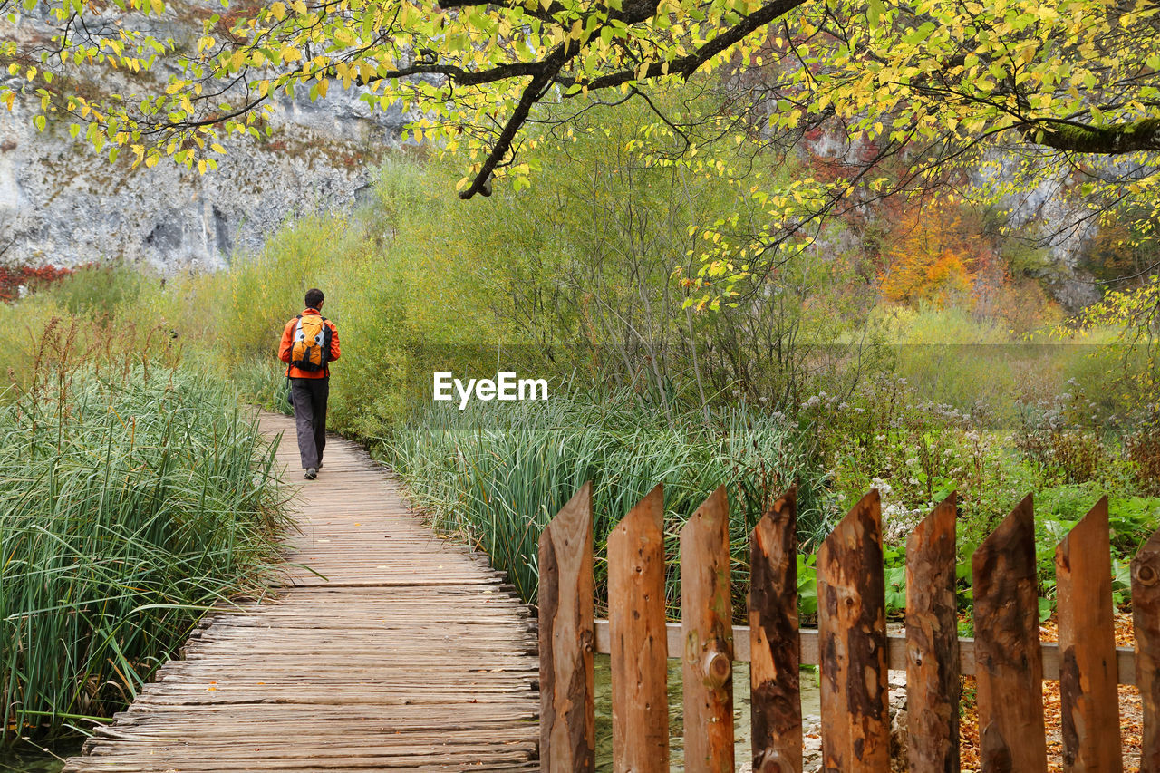 Man walking in park