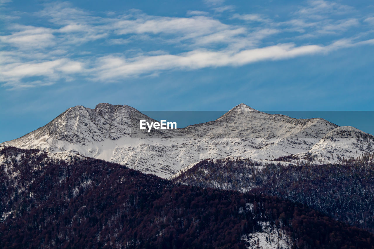 Bohinj mountains in winter