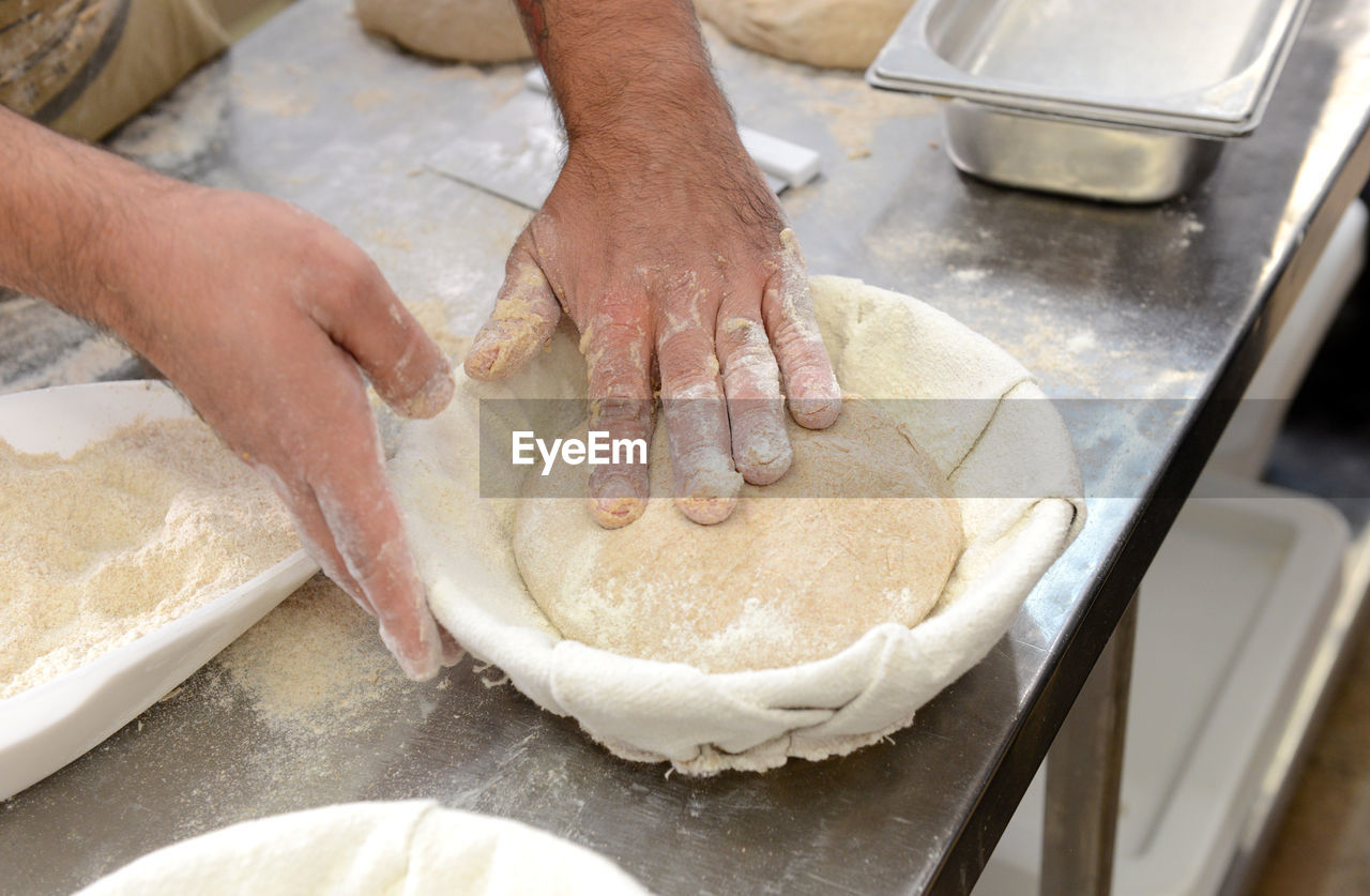 Man preparing food