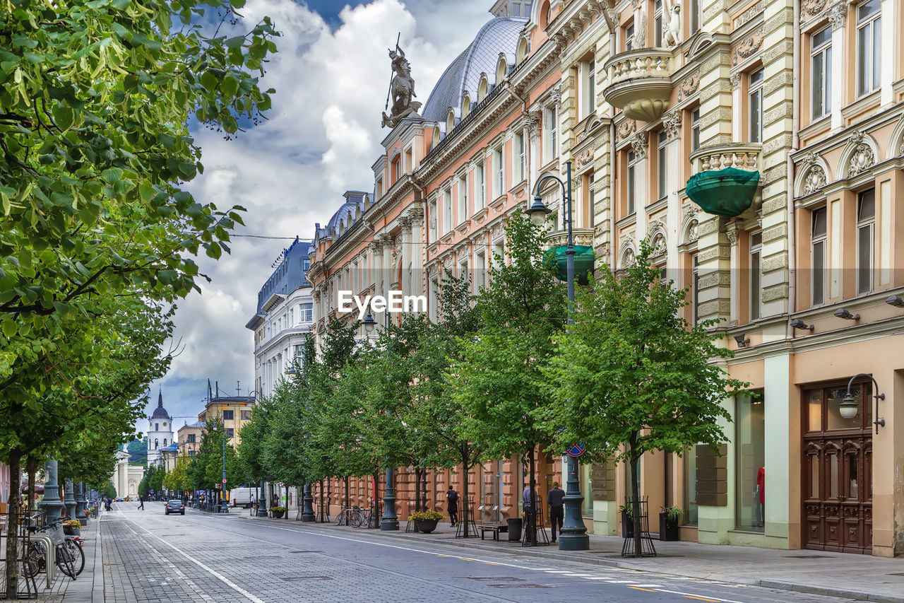 Gediminas avenue is the main street of vilnius, lithuania