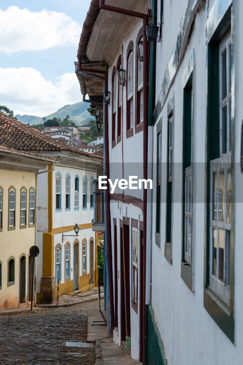 Street amidst buildings in town