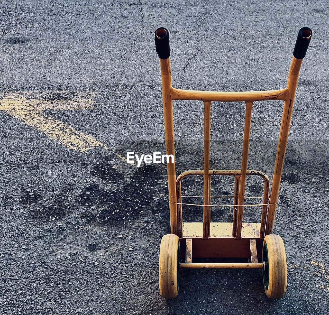 cart, vehicle, transportation, wheel, no people, road, day, land vehicle, high angle view, street, outdoors, playground