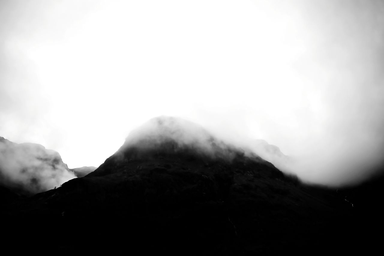 LOW ANGLE VIEW OF MOUNTAIN RANGE AGAINST SKY