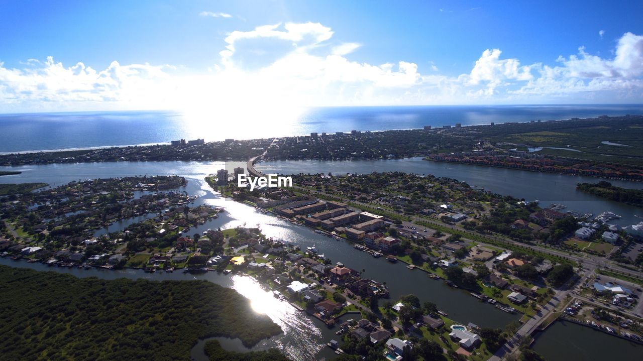 Aerial view of cityscape