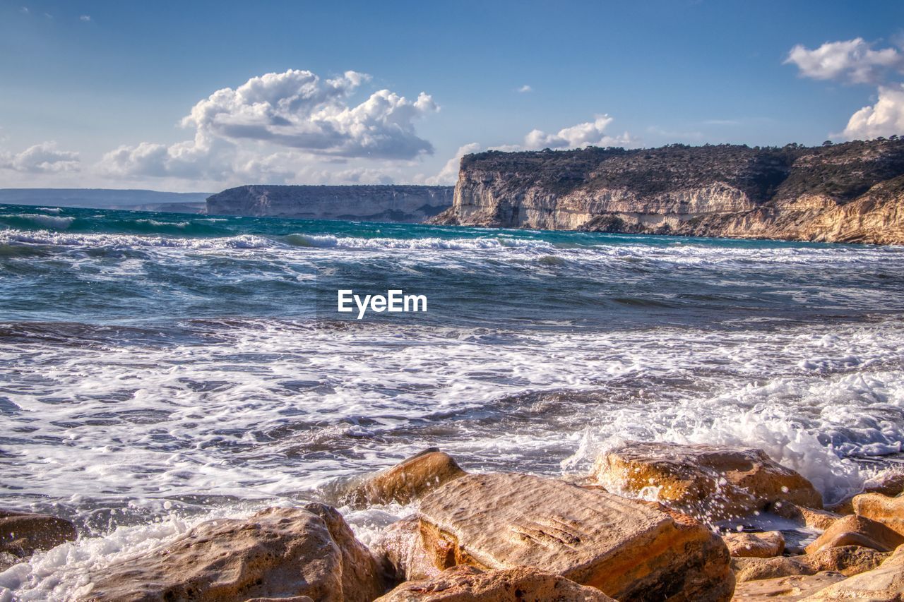 Scenic view of sea against sky