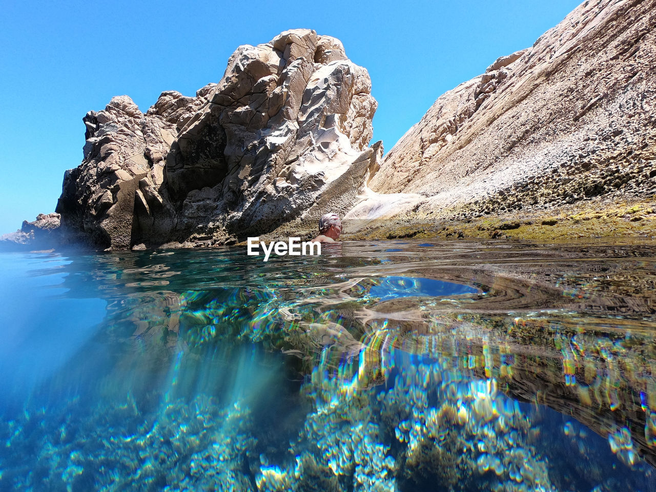 ROCK FORMATIONS IN WATER