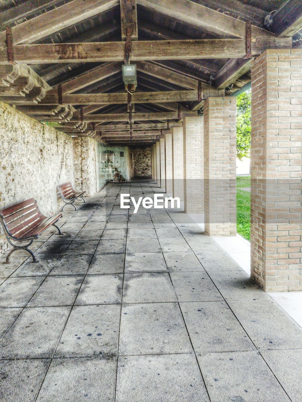 Interior of abandoned building