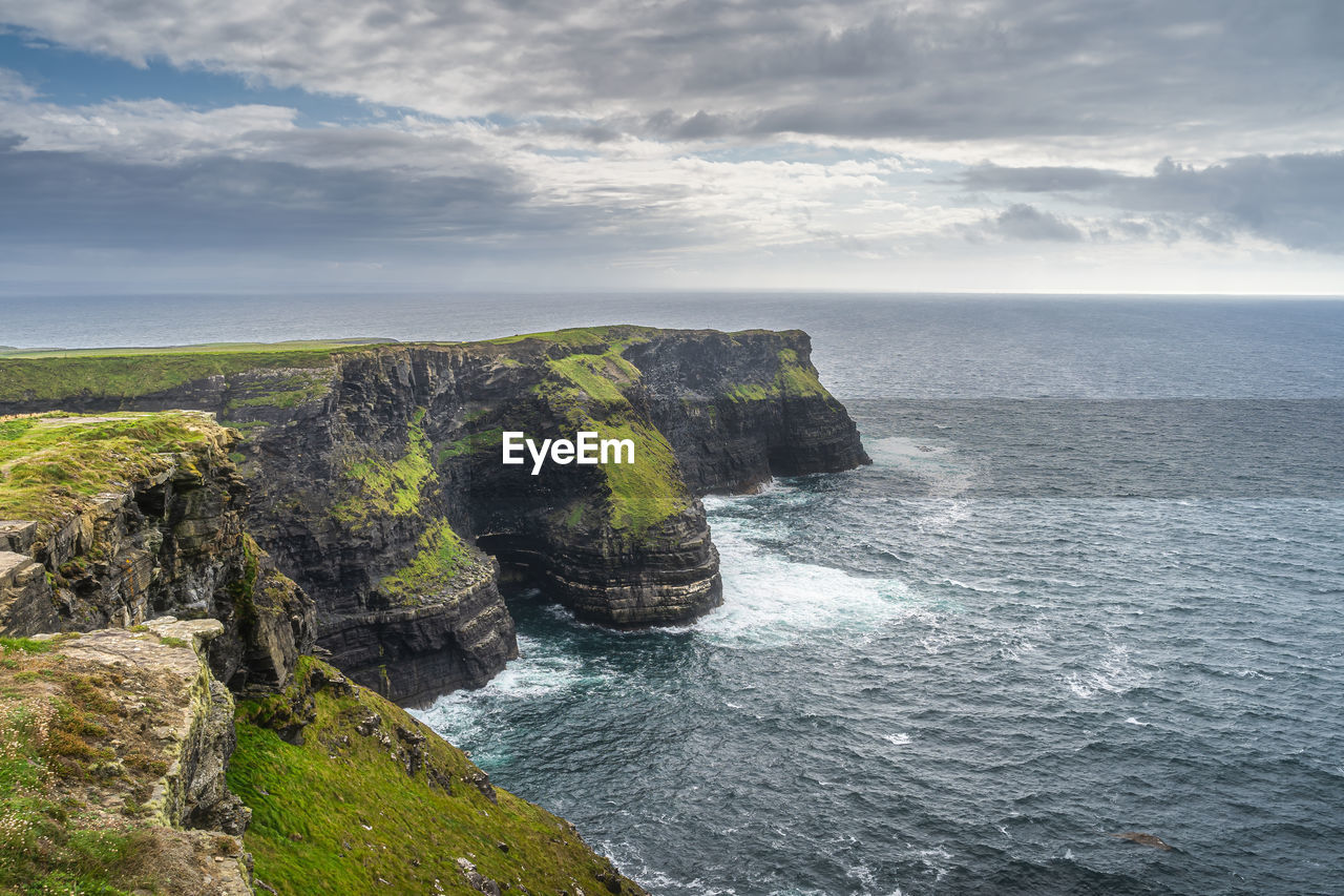 Hags head, far end of iconic cliffs of moher, ireland