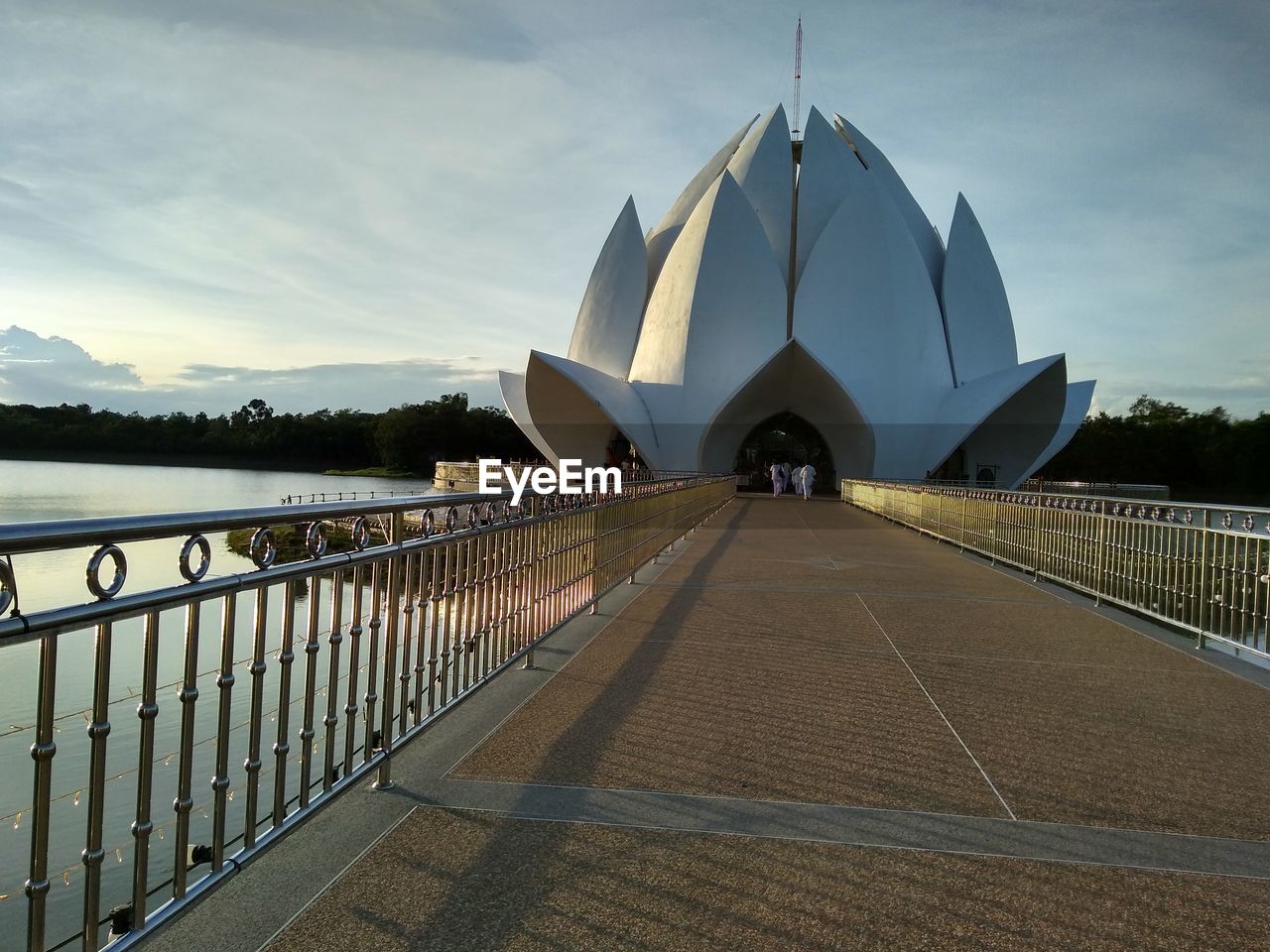 View of building against cloudy sky