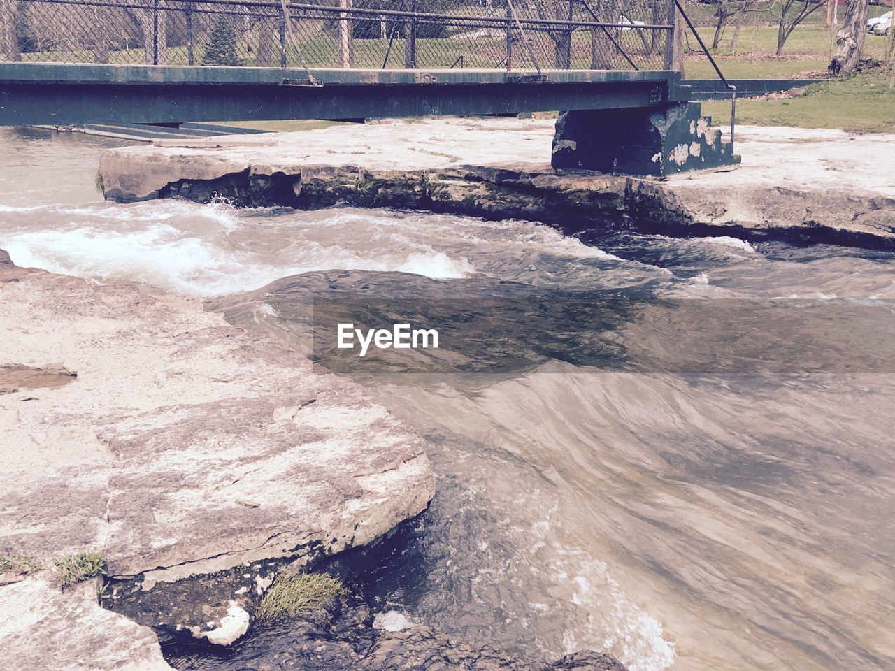 VIEW OF ROCKS IN WATER