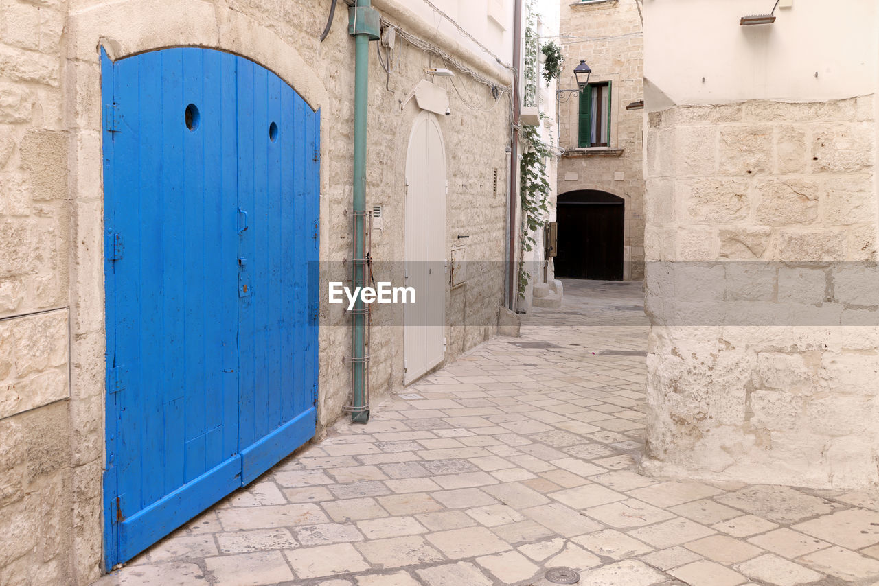 closed door of old building